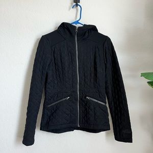 Black North Face quilted jacket - size XS